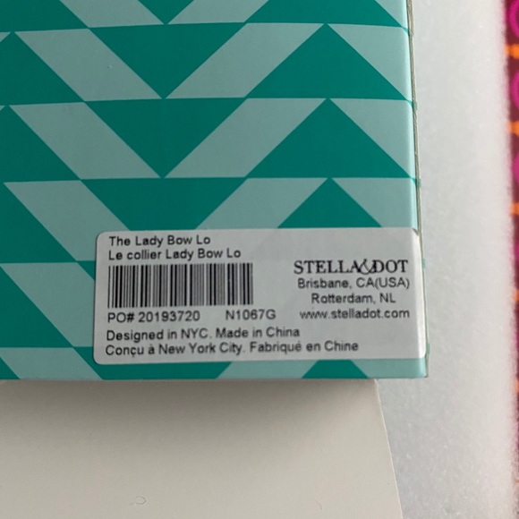 Stella & Dot The Lady Bow-Long NeckLace NWT - Picture 4 of 5